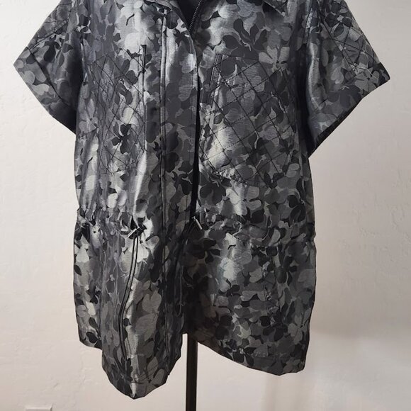 Laundry by Shelli Segal woman's lightweight jacket short sleeves Size 16 - Picture 5 of 5